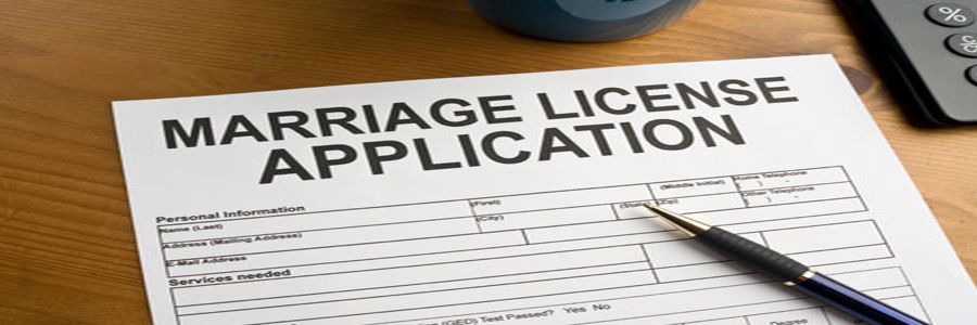 marriage license application